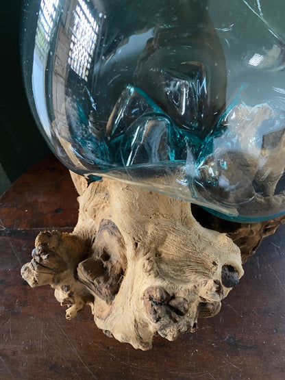 Wavecrest Molten Glass on Driftwood-Model 7