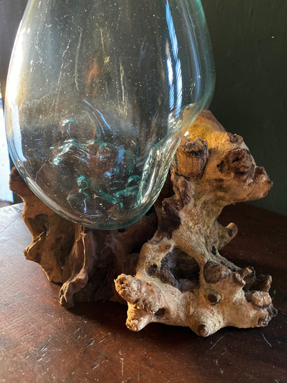 Wavecrest Molten Glass on Driftwood-Model 3