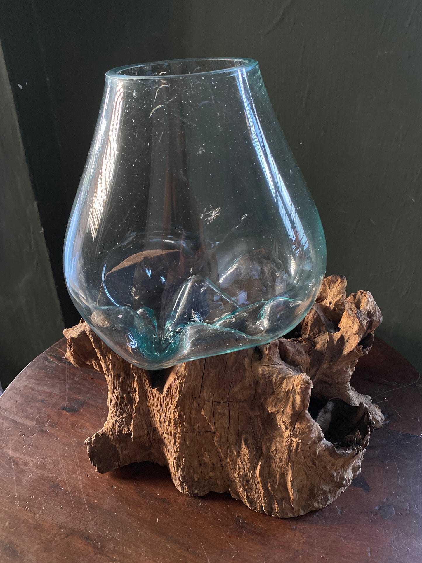 Wavecrest Molten Glass on Driftwood-Model 2