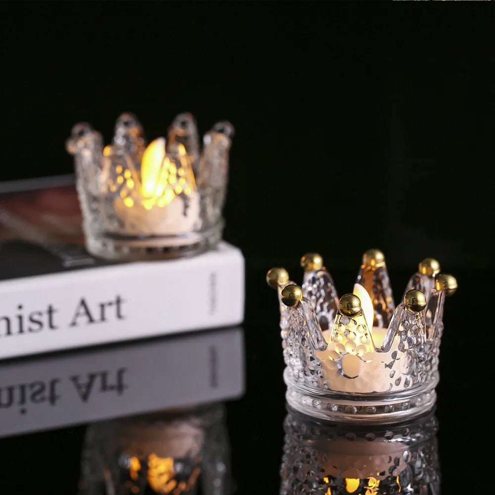 Crown shaped tea light candle holder👑