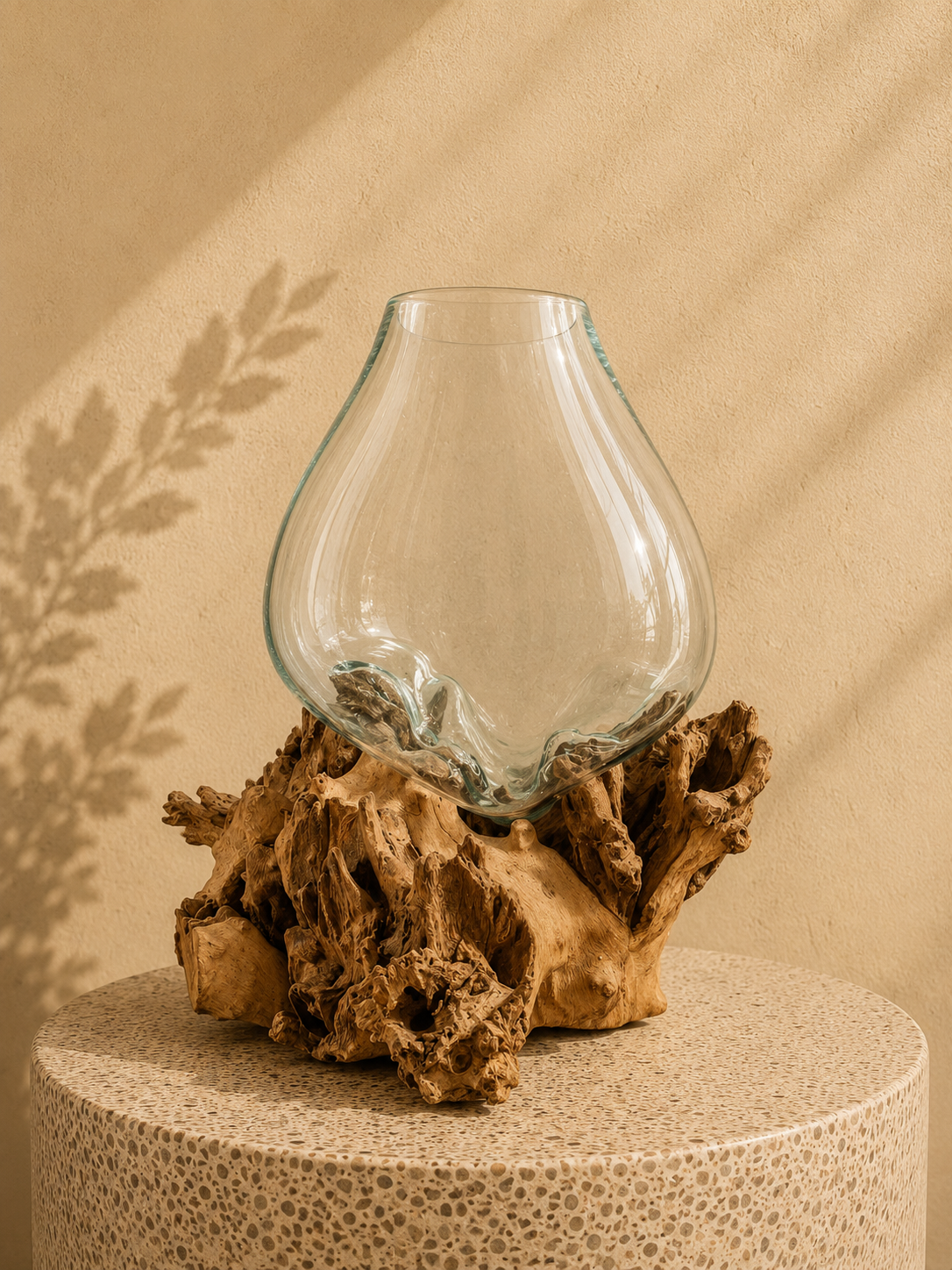 Wavecrest Molten Glass on Driftwood-Model 1
