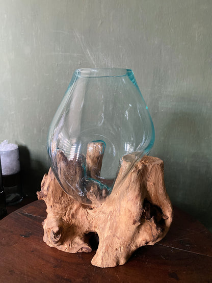 Wavecrest Molten Glass on Driftwood-Model 5