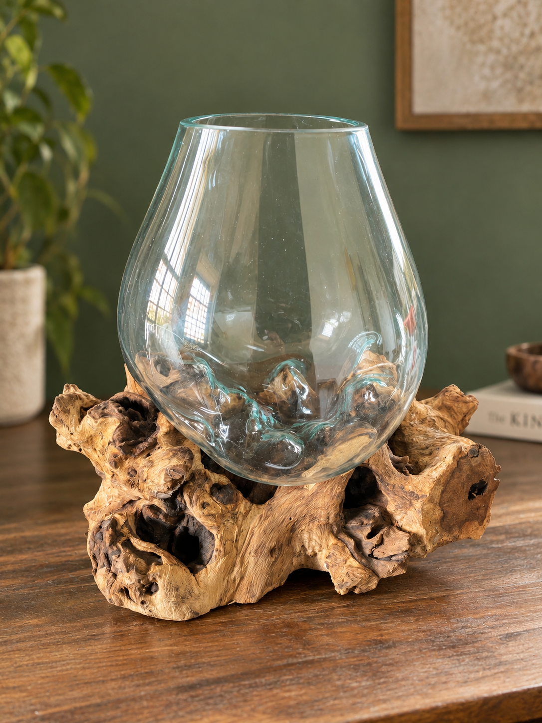Wavecrest Molten Glass on Driftwood-Model 17