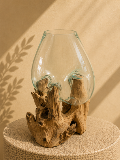 Wavecrest Molten Glass on Driftwood-Model 5