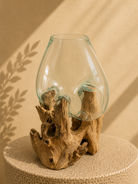 Wavecrest Molten Glass on Driftwood-Model 5