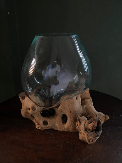 Wavecrest Molten Glass on Driftwood-Model 14