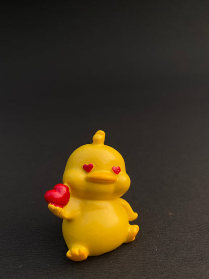 Set of 4 duck polystone miniatures