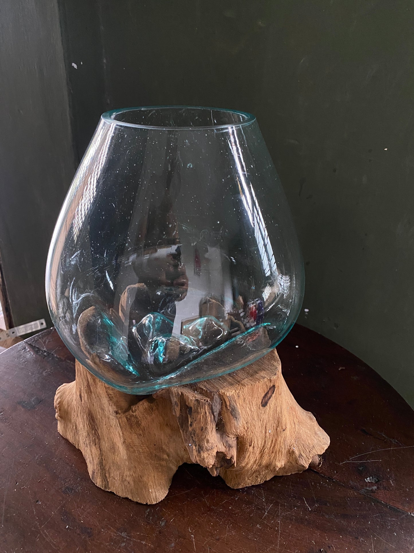 Wavecrest Molten Glass on Driftwood-Model 12