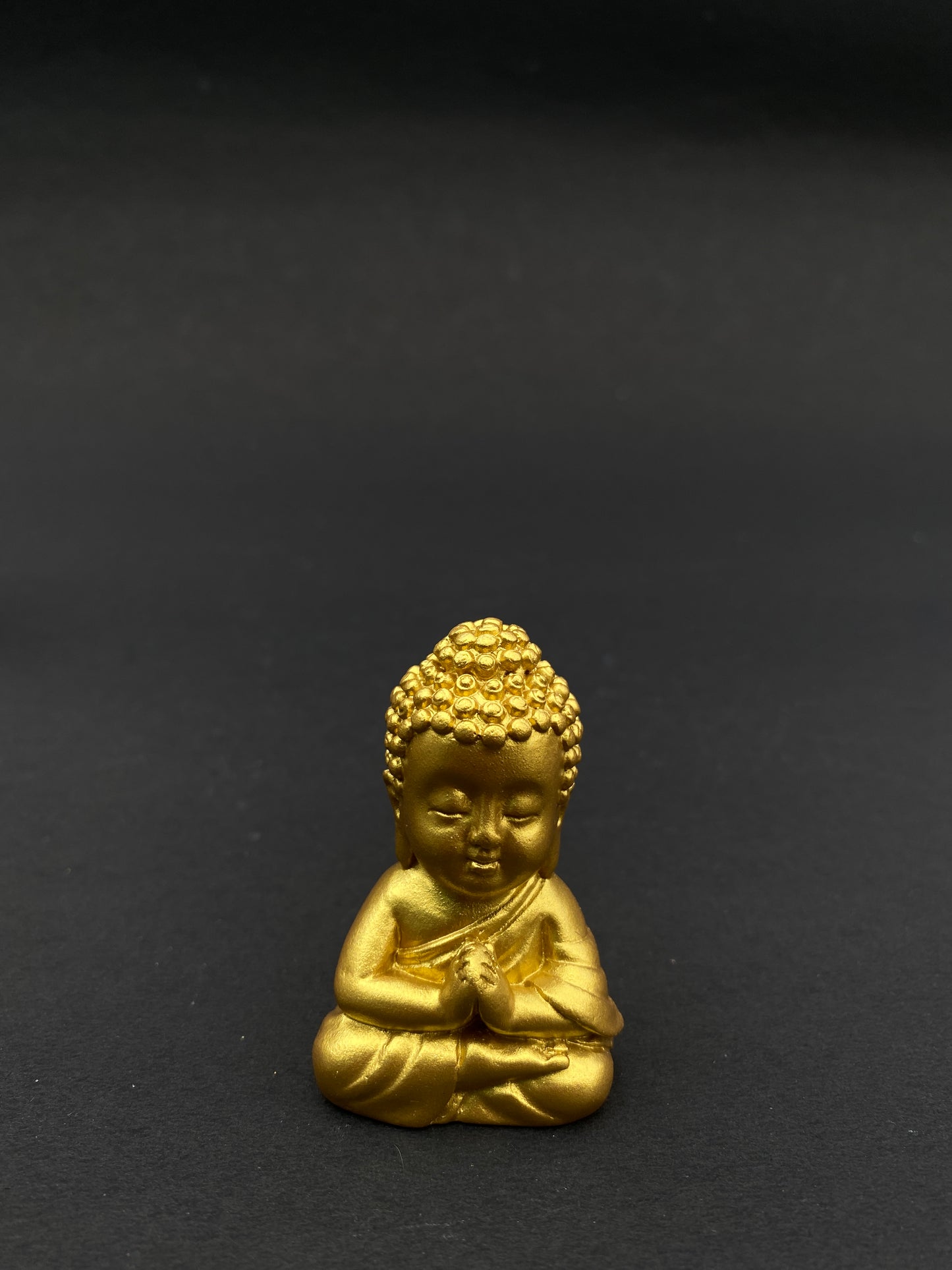 Set of 4 buddha polystone miniatures