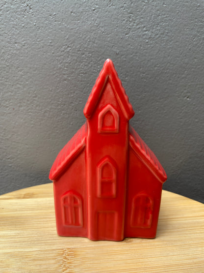 Ceramic Christmas medium Red House decor