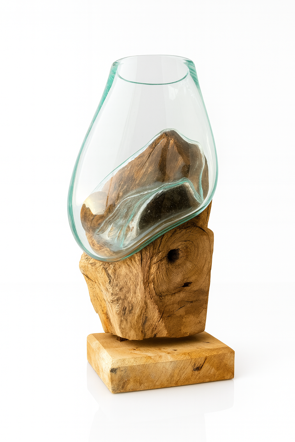 Molten Glass on teak Driftwood(rare limited edition)