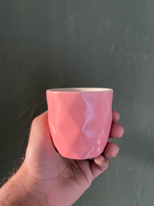 Pink ceramic planter