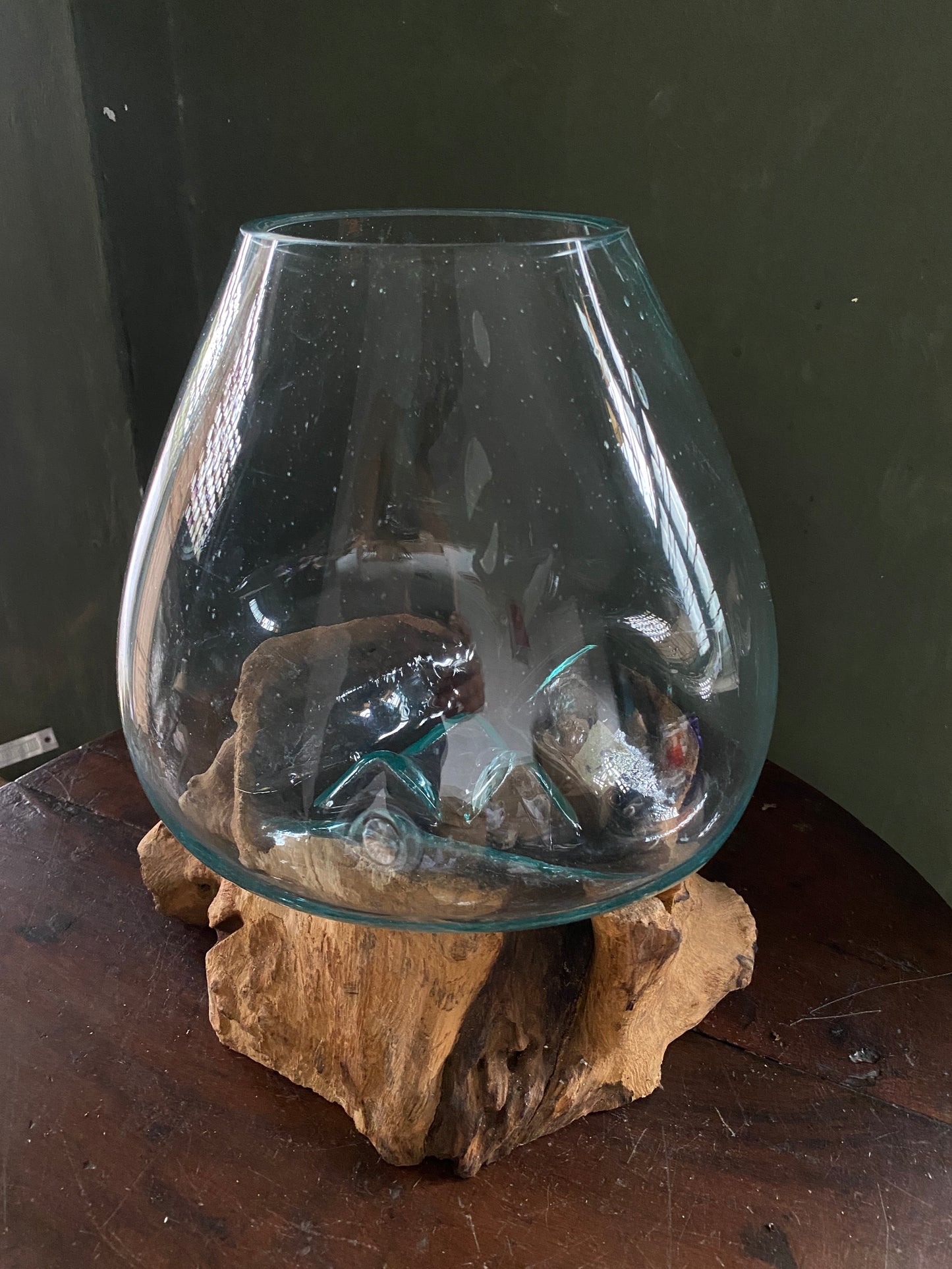 Wavecrest Molten Glass on Driftwood-Model 12