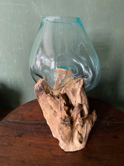 Wavecrest Molten Glass on Driftwood-Model 5