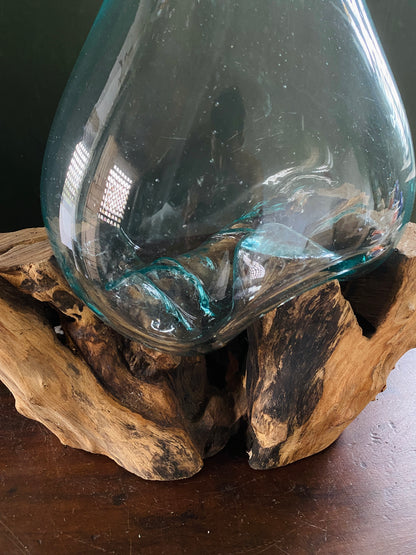 Wavecrest Molten Glass on Driftwood-Model 9