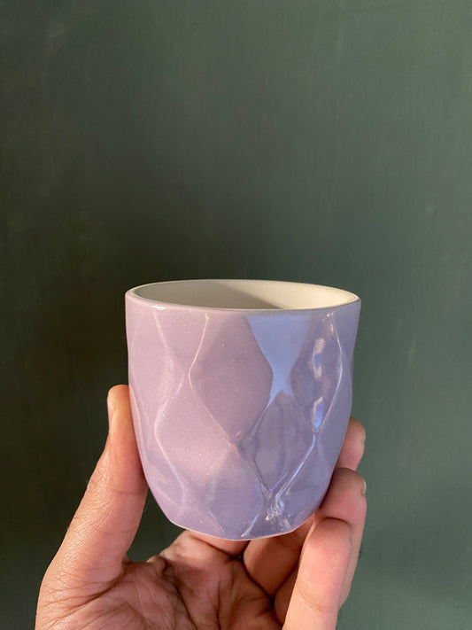 Lavender ceramic planter
