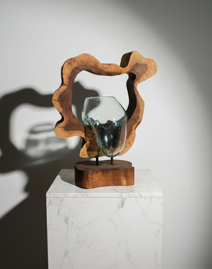 Molten Glass on teak Driftwood-Archflow(medium)