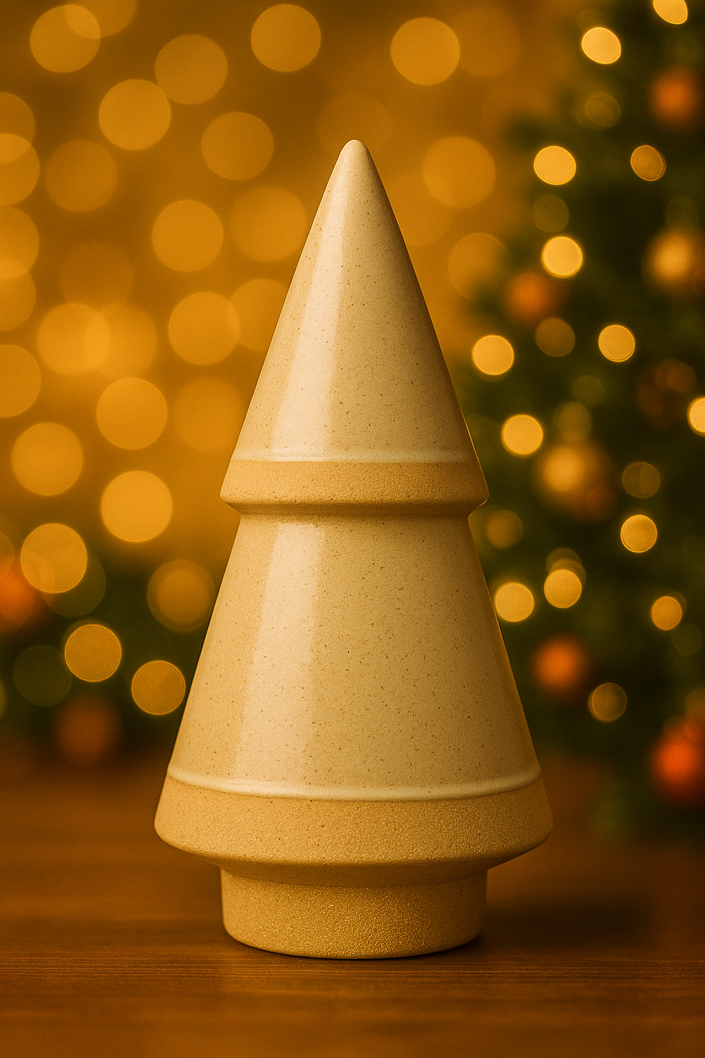 Grey Ceramic Tree Miniature showpiece Figurine Festive Tabletop Decor Holiday Home Decoration Tabletop Display Christmas Decor Gifts