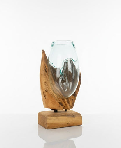 Molten Glass on teak Driftwood(rare limited edition)