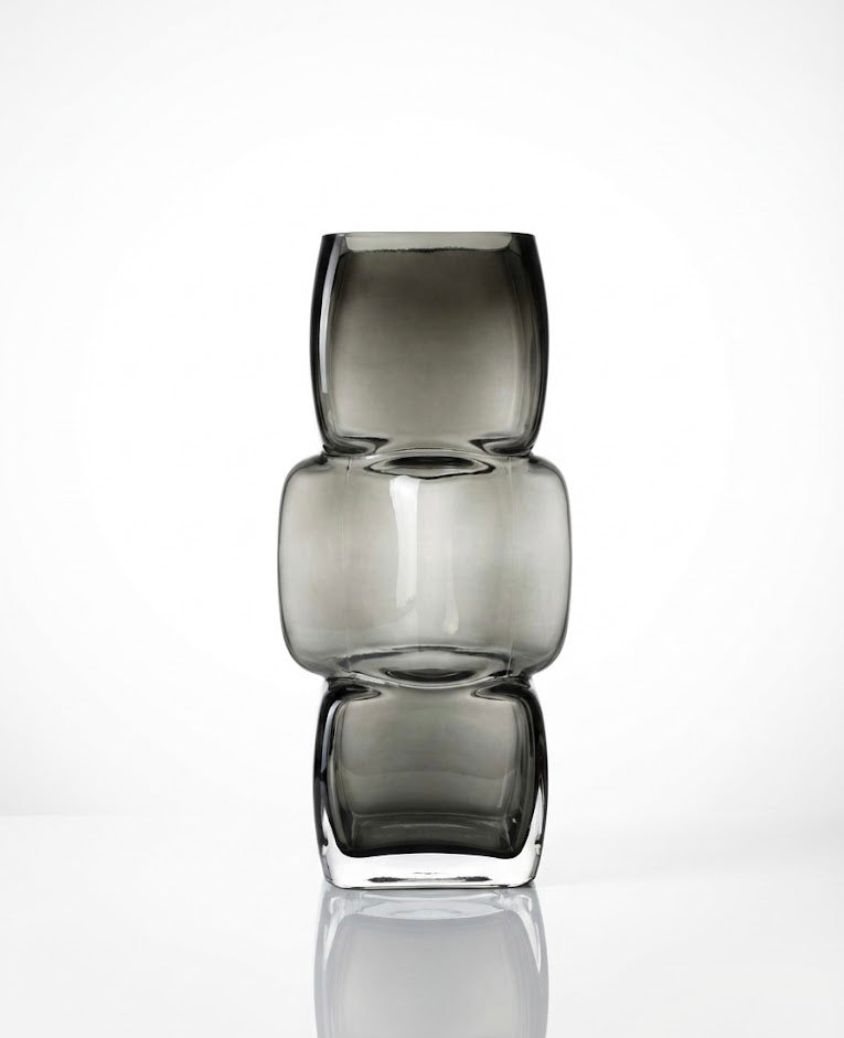 Premium Imported Designer black Glass Vase showpiece– Limited Edition