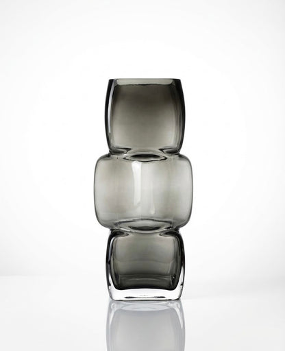 Premium Imported Designer black Glass Vase showpiece– Limited Edition