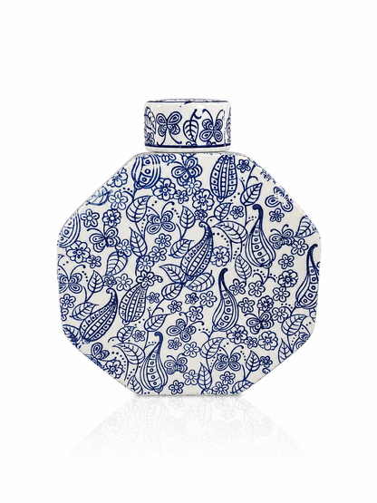 Imported ceramic tea ginger Jars With Lids Jingdezhen kitchen Storage Style Blue white pottery home decor