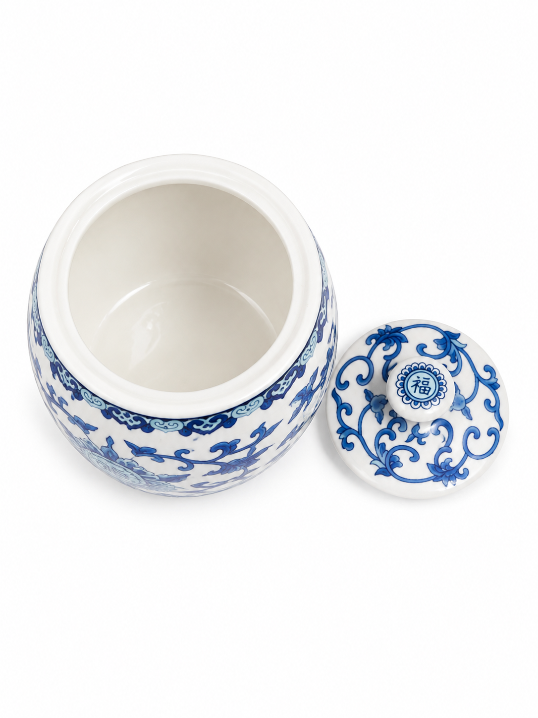 Imported Porcelain Tea ginger Jars With Lids Hand-Painted floral Ceramic kitchen Storage Canisters Style Blue white pottery ceramic home decor Famille Enamel Container spices Loose Tea Herbs