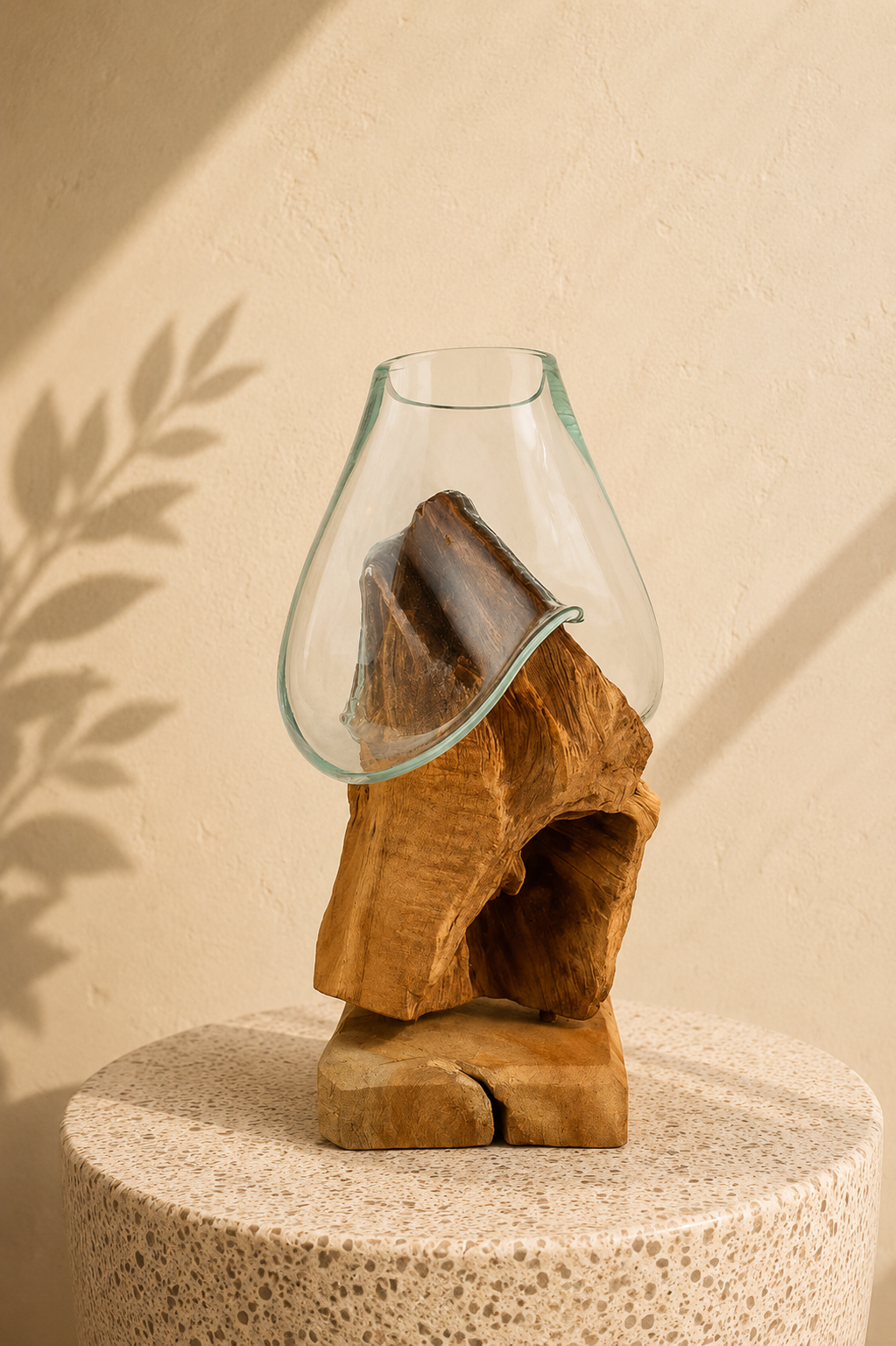 Molten Glass on teak Driftwood(rare limited edition)