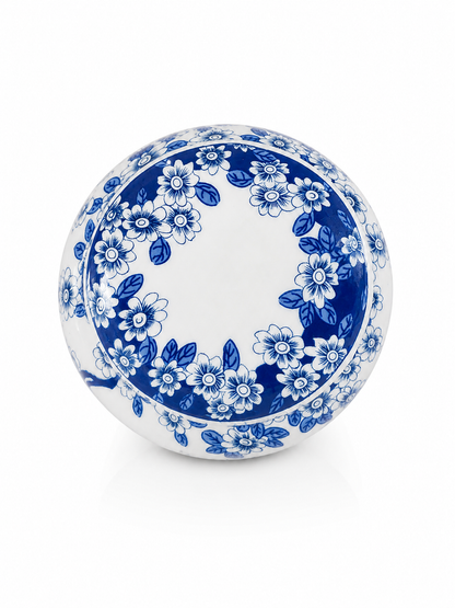 Imported blue&white Tea ginger Jars With Lids Jingdezhen butterfly floral Ceramic kitchen Storage Canisters Style Blue white pottery home decor