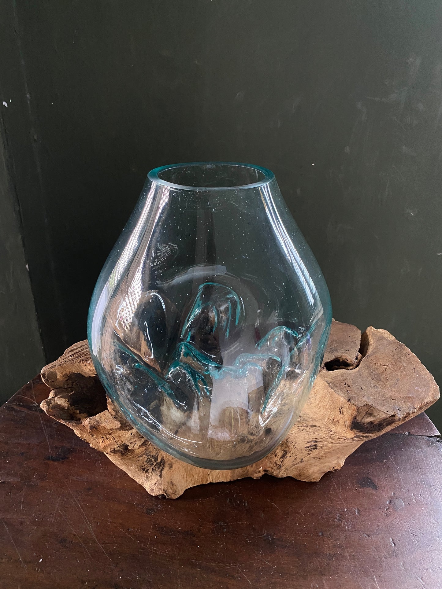 Wavecrest Molten Glass on Driftwood-Model 9