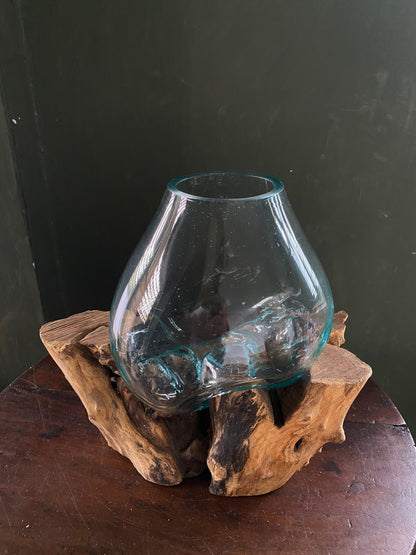 Wavecrest Molten Glass on Driftwood-Model 9