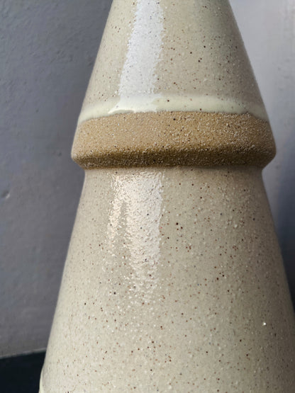 Grey Ceramic Tree Miniature showpiece Figurine Festive Tabletop Decor Holiday Home Decoration Tabletop Display Christmas Decor Gifts