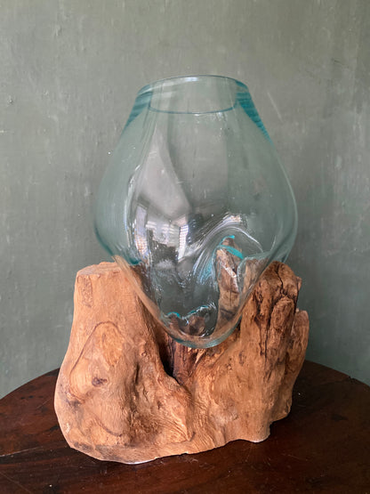 Wavecrest Molten Glass on Driftwood-Model 5
