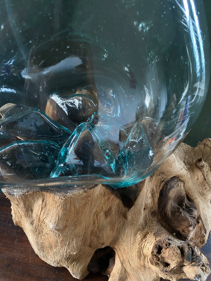 Wavecrest Molten Glass on Driftwood-Model 7