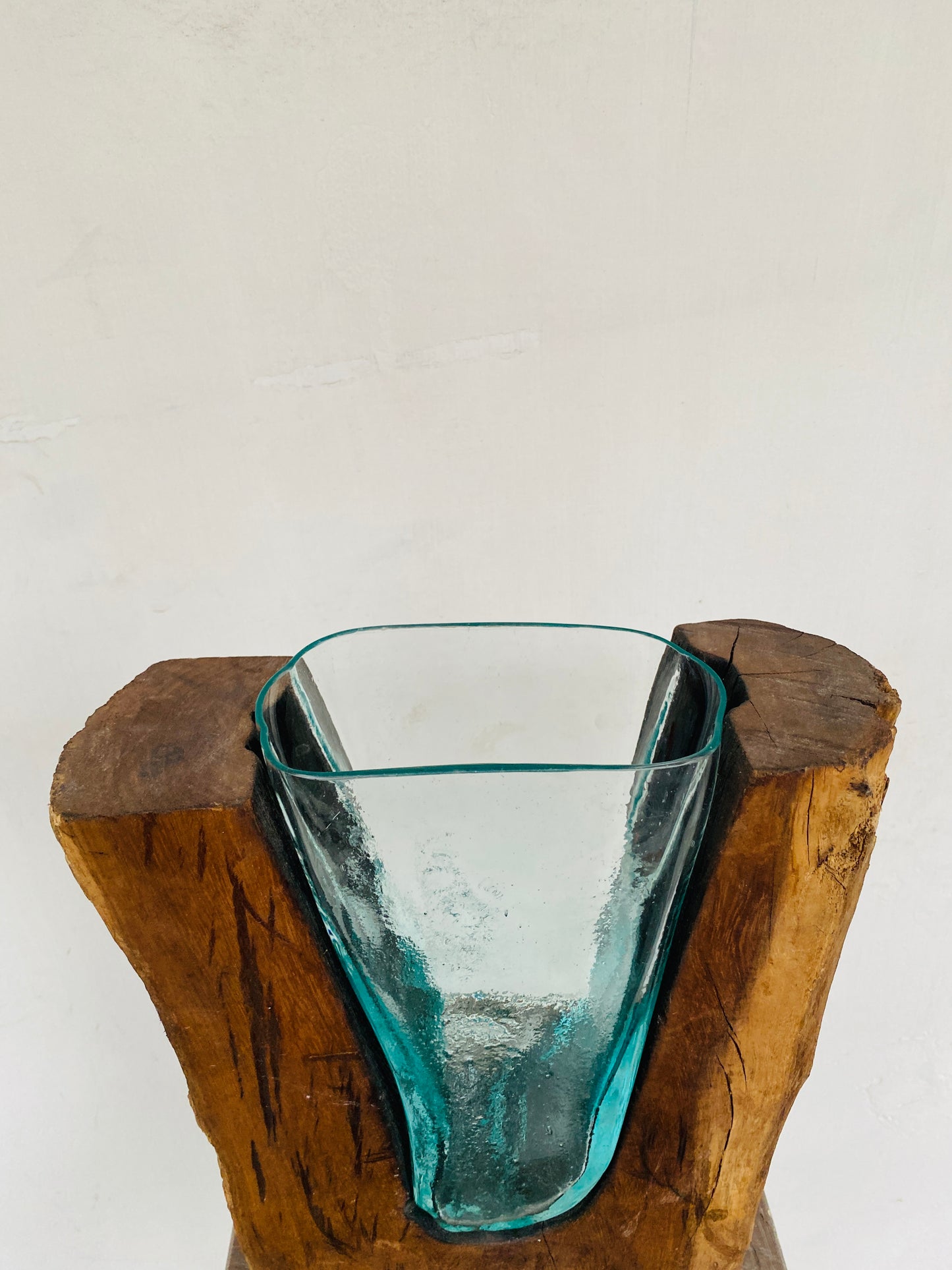 Molten Glass on teak Driftwood(Forestwall)