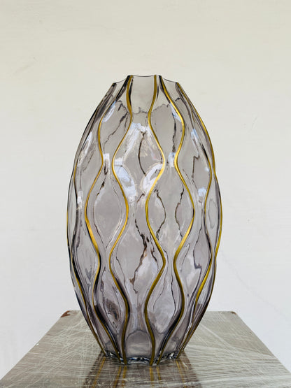 Premium Imported Designer Glass Vase showpiece– Limited Edition