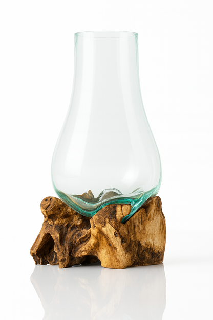 Molten Glass on teak Driftwood(rare limited edition)