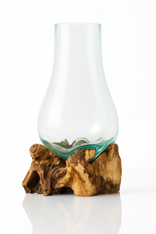 Molten Glass on teak Driftwood(rare limited edition)