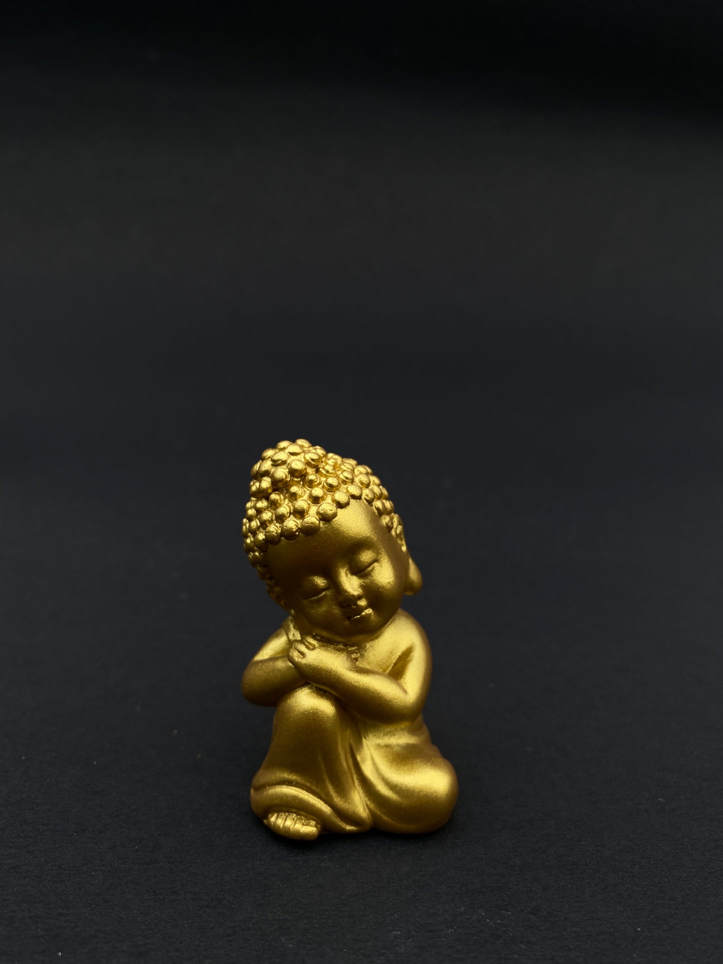 Set of 4 buddha polystone miniatures