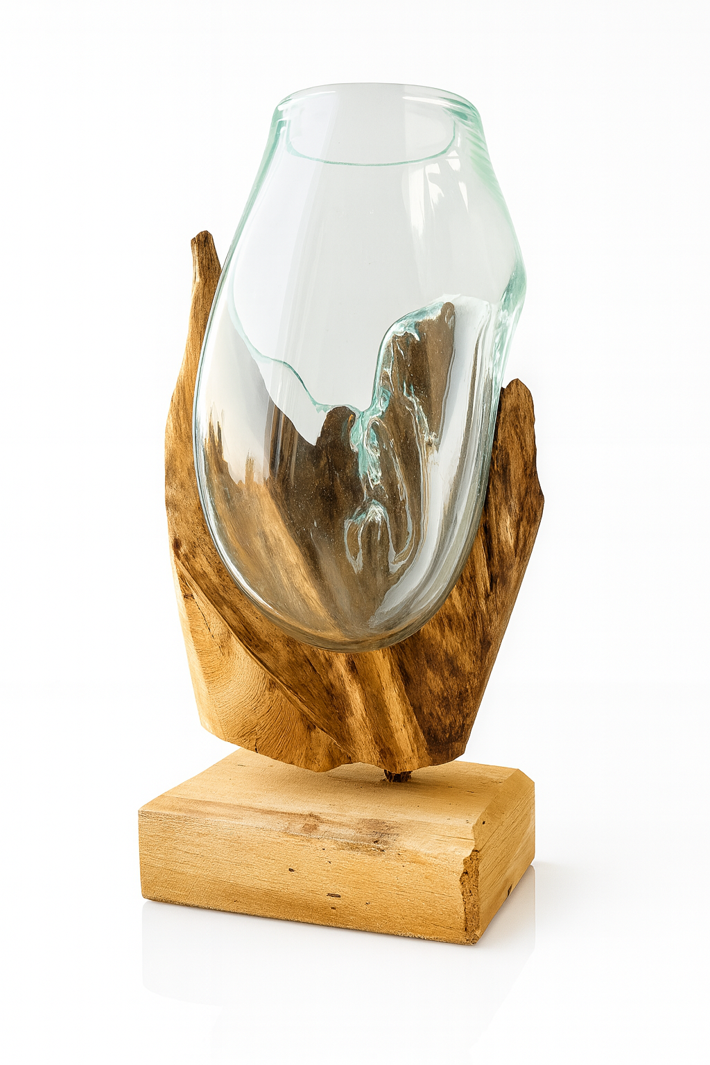 Molten Glass on teak Driftwood(rare limited edition)