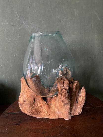 Wavecrest Molten Glass on Driftwood-Model 5