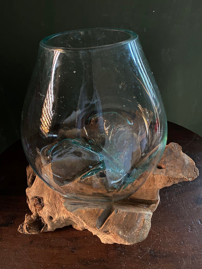 Wavecrest Molten Glass on Driftwood-Model 15