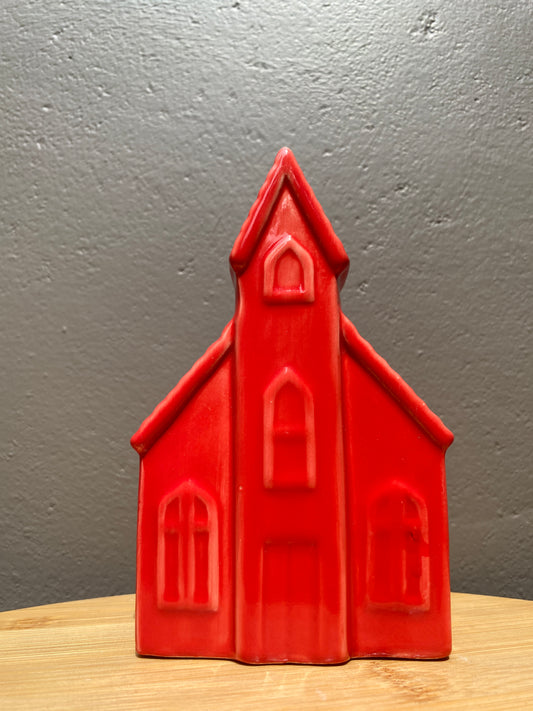 Ceramic Christmas medium Red House decor