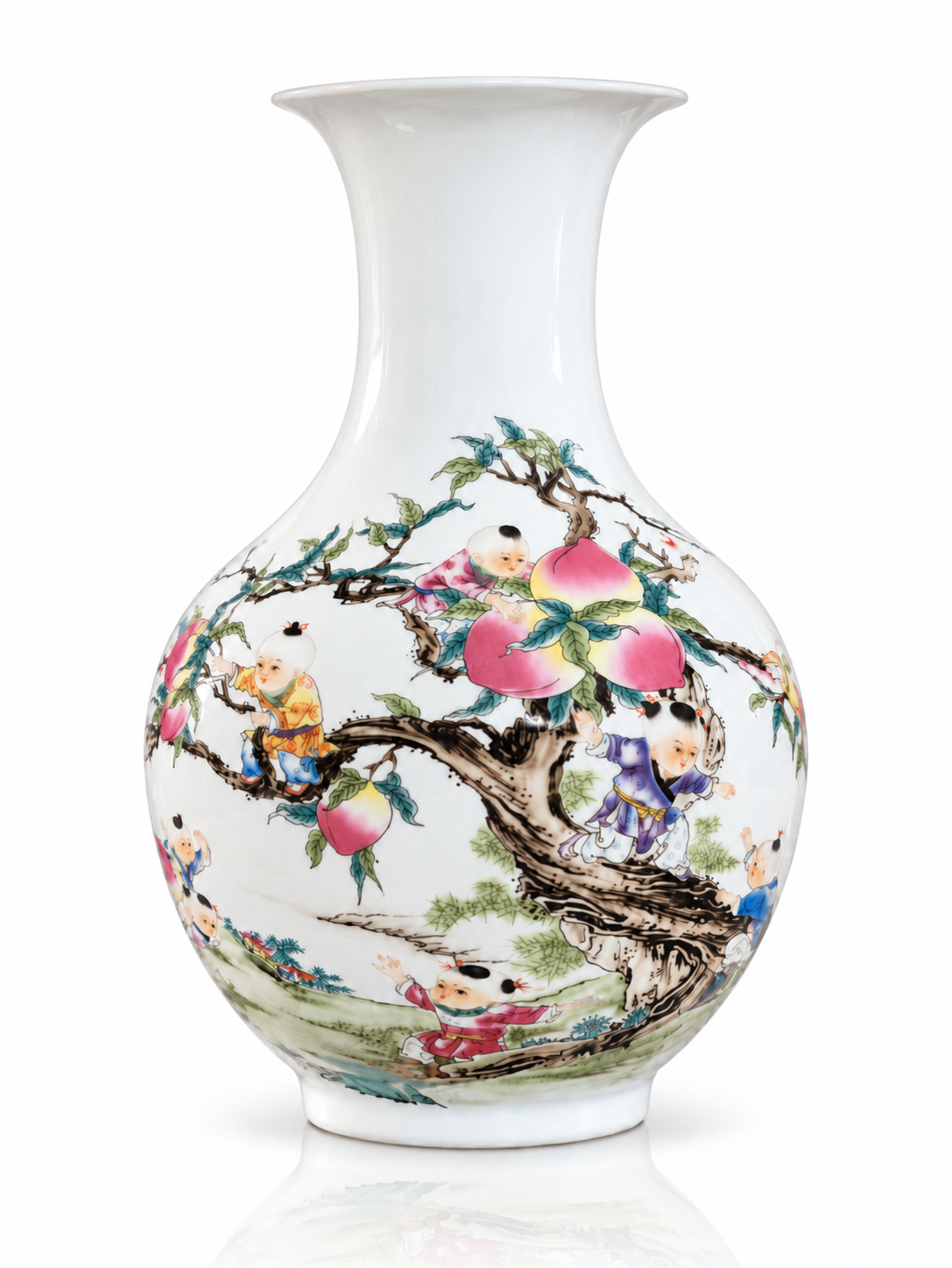 Traditional Ceramic Decorative Vase- Reaching of Longevity