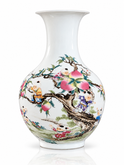 Traditional Ceramic Decorative Vase- Reaching of Longevity