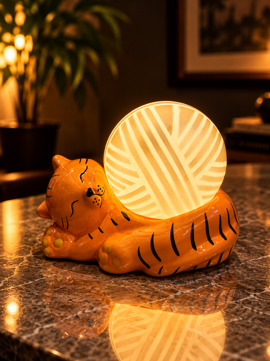 Purr & Glow – Ceramic Cat LED Night Light