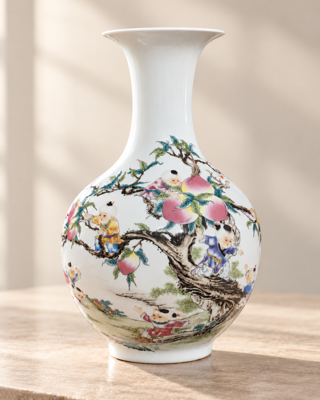 Traditional Ceramic Decorative Vase- Reaching of Longevity