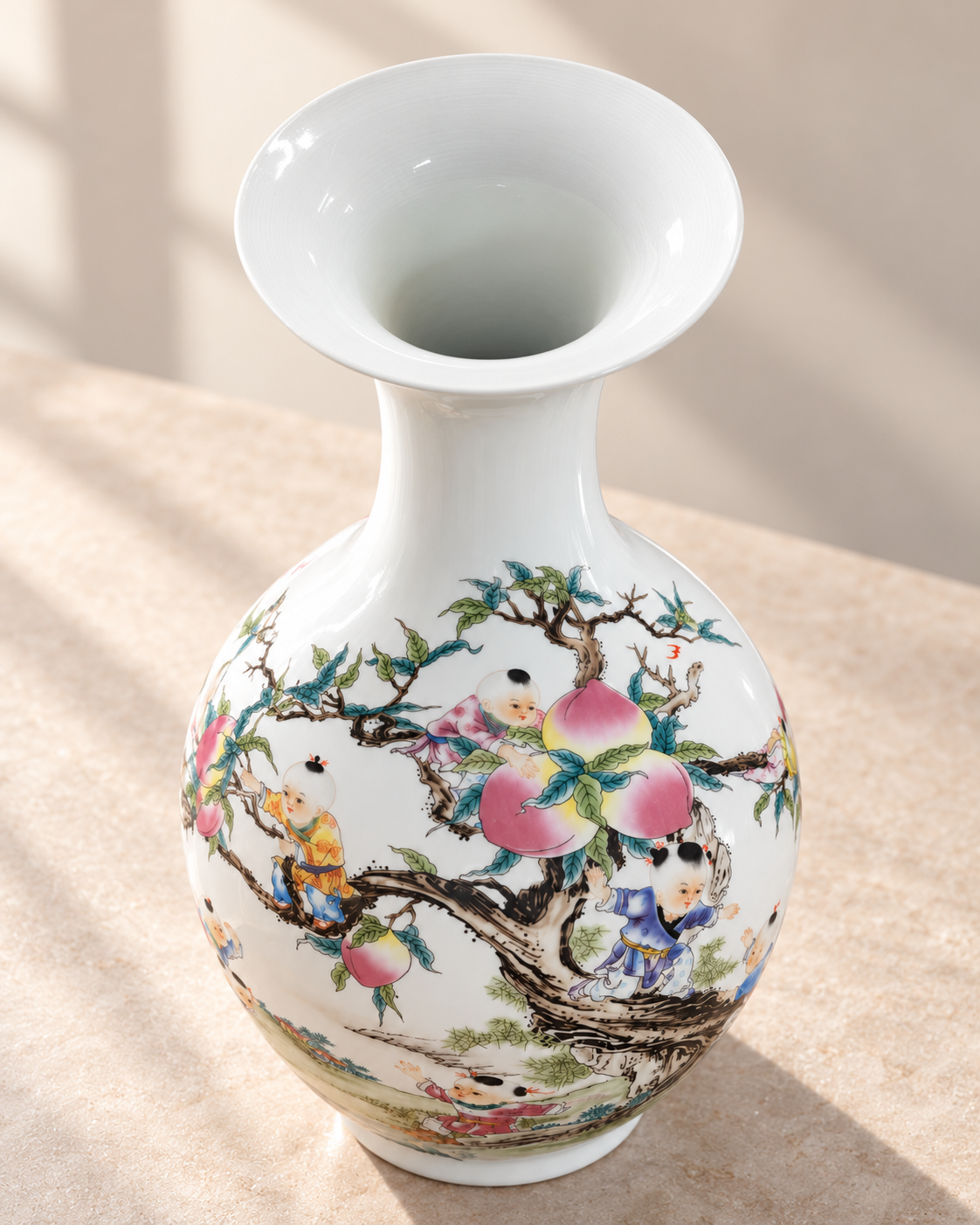 Traditional Ceramic Decorative Vase- Reaching of Longevity