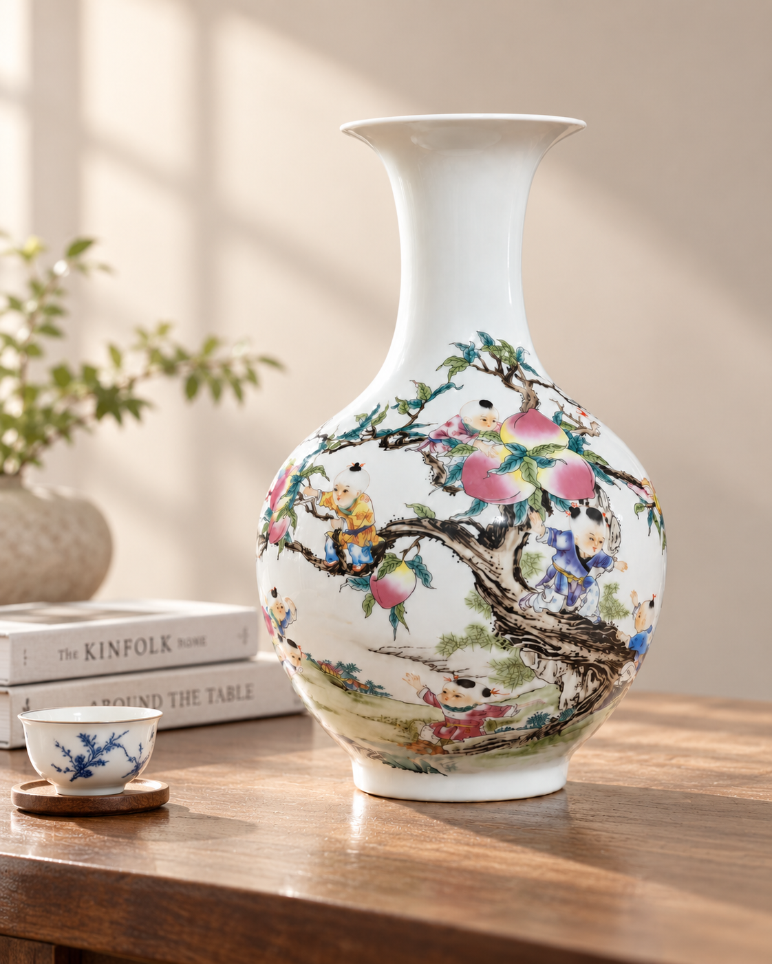 Traditional Ceramic Decorative Vase- Reaching of Longevity