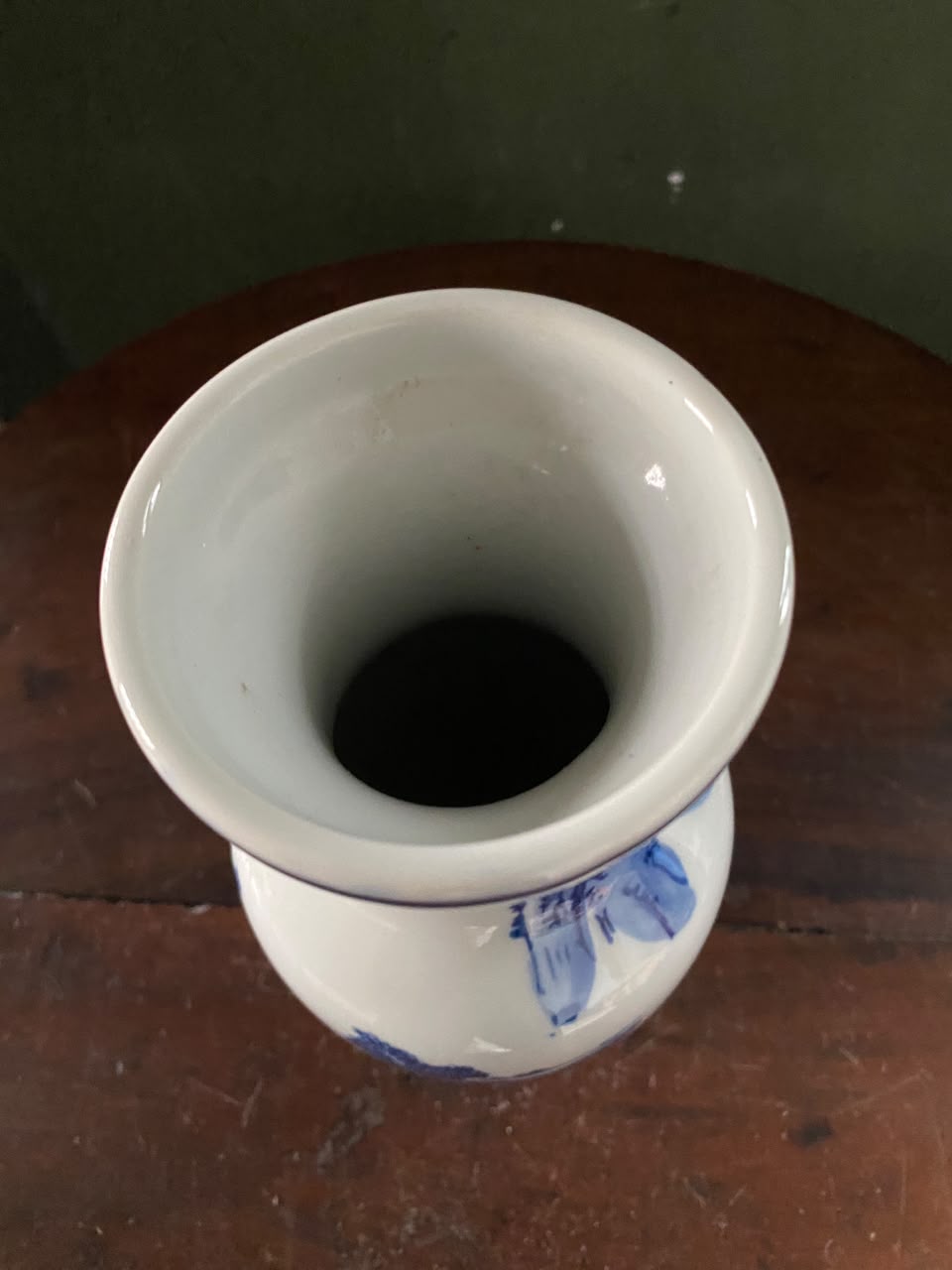 Imported Blue & White Chinese Porcelain Decorative Vase | Luxury Chinoiserie Ceramic Flower Vase | Landscape Design